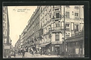 Carte postale Paris, Rue Didot, vue de la rue