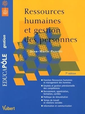 Ressources humaines et gestion des personnes - Jean-Marie Peretti