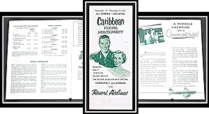 Vintage Travel Brochure Caribbean Flying Houseparty via Resort Airlines