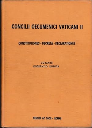CONCILII OECUMENICI VATICANI II. CONSTITUTIONES - DECRETA - DECLARATIONES