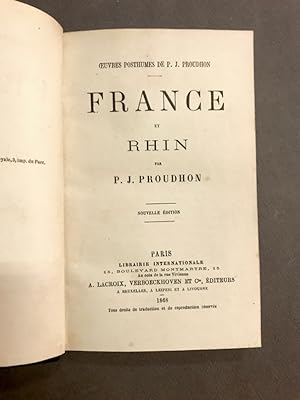 France et Rhin. Nouvelle édition.