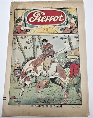 PIERROT - Journal Des Garçons - N°33. 7ème année. Dimanche 14 Août 1932. Les Bandits de la Savane.