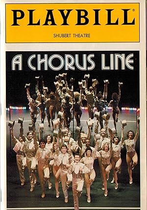 Playbill - The National Theatre Magazine. August 1986: Vol. 86 No. 8 - Shubert Theatre: A Chorus ...