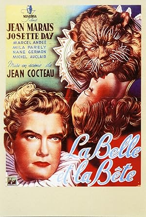 "LA BELLE ET LA BÊTE (Jean COCTEAU 1946)" Diapositive de presse originale