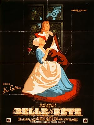 "LA BELLE ET LA BÊTE (Jean COCTEAU 1946)" Diapositive de presse originale