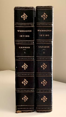 Washington Irving [extra-Illustrated, deluxe 2-Volume edition, including author signed letter and...