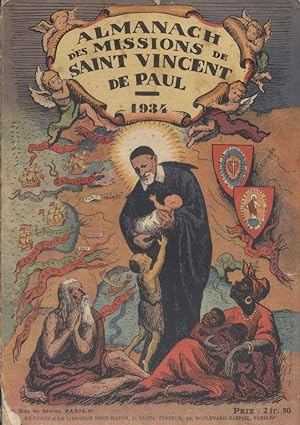 Almanach des missions de Saint Vincent de Paul. 1934.