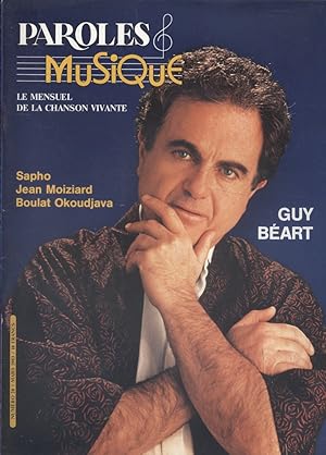 Paroles et Musique N° 28. Guy Béart - Sapho - Jean Moiziard - Boulat Oloudjava. Mars 1983.