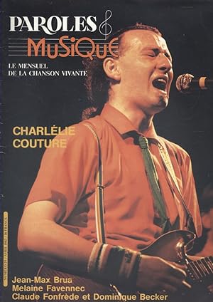Paroles et Musique N° 29. Charlélie Couture Avril 1983.