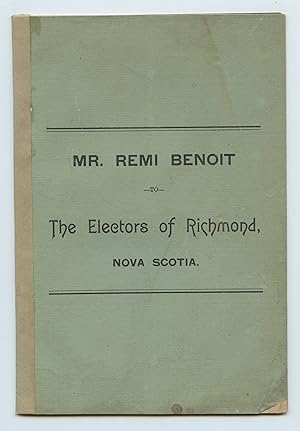 to The Electors of Richmond, Nova Scotia