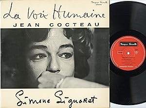 "Simone SIGNORET : LA VOIX HUMAINE de Jean COCTEAU" LP 33 tours original français / DISQUES Jacqu...