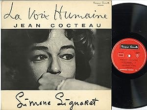 "Simone SIGNORET: LA VOIX HUMAINE de Jean COCTEAU" LP 33 tours original français / DISQUES Jacque...