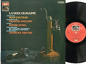 "LA VOIX HUMAINE (Jean COCTEAU,Francis POULENC, Denise DUVAL avec l'ORCHESTRE DU THÉATRE NATIONAL...