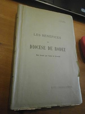Les bénéfices du Diocèse de Rodez avant la Révolution de 1789. Etat dressé par l'abbé de Grimaldi.