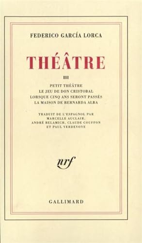 Théâtre Tome 1