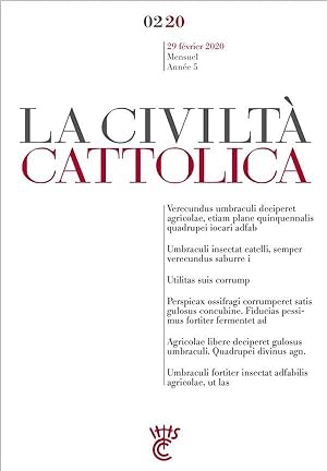 la civiltà cattolica : février 2020