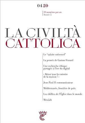 la civiltà cattolica : avril 2020