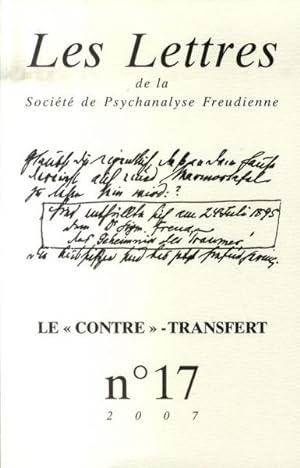 LES LETTRES DE LA SOCIETE DE PSYCHANALYSE FREUDIENNE N.17 ; le contre-transfert