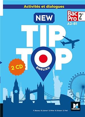 NEW TIP TOP English 2de Bac Pro - Ed. 2018 - CD Audio