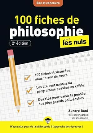 100 fiches de philosophie pour les nuls : concours