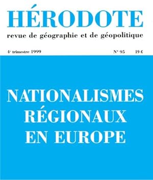 REVUE HERODOTE N.95 ; nationalismes régionaux en Europe