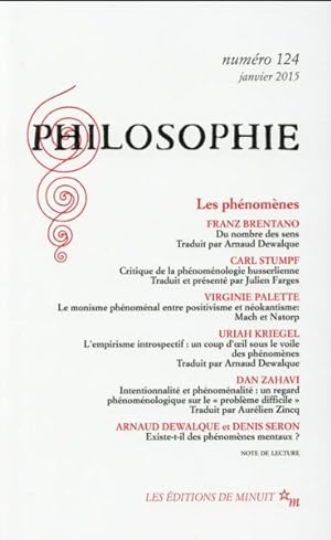 Revue Philosophie n.124 : les phénomènes