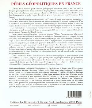 Revue Herodote N.80 ; Périls Géopolitiques En France