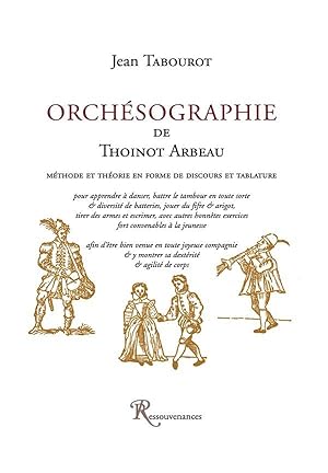 orchésographie de Thoineau Arbeau