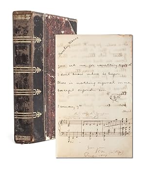 Literary and artistic commonplace book of a young woman at a European boarding school