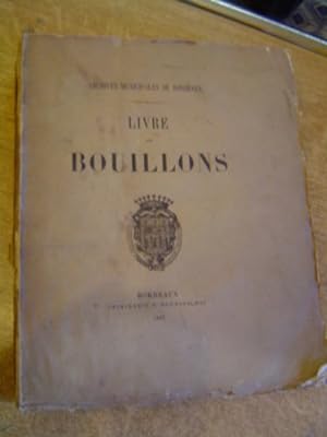 Archives Municipales de Bordeaux : Livre des bouillons