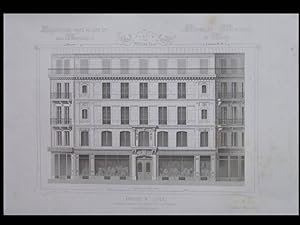 PARIS, 88 RUE DE RIVOLI - 1864 - 4 GRANDES GRAVURES - ROLLAND