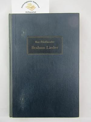Brahm's Lieder : Einführung in seine Gesänge für eine und zwei Stimmen.