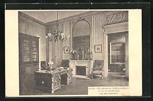Carte postale Paris, Hotel des Archives Généalogiques, 18, rue du Cherche-Midi, Un des Bureaux