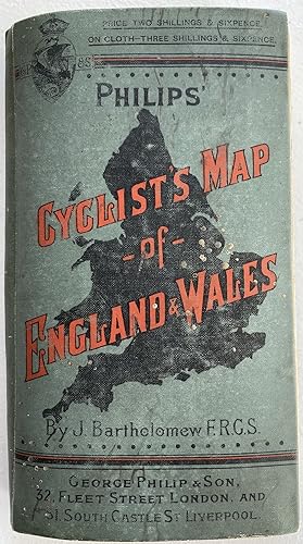 Tourist's Map of England & Wales from the Ordnance Survey; Cover title: Philips' Cyclist's Map of...