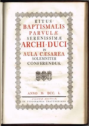 Liber Baptismalis (Deckeltitel). 3 Teile in 1 Band.