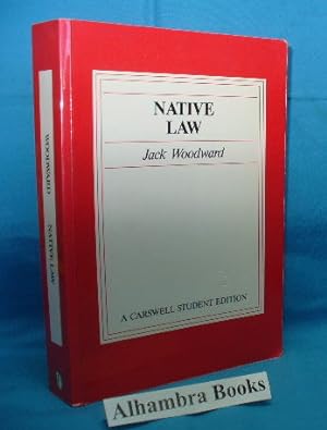 Native Law (A Carswell Student Edition)
