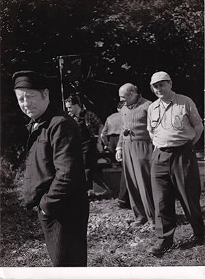 Le Plaisir [House of Pleasure] (Original photograph of Max Ophuls and Jean Gabin on the set of th...