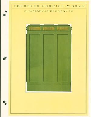 Elevator Car Design No. 701, 701 with details, 715, 777 (4 plates)