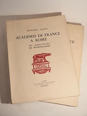 Académie de France à Rome, ses directeurs, ses pensionnaires.