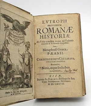 Breviarium romanae historia. cum metaphrasi graeca Paeanii. Christophorus Cellarius recensuit.