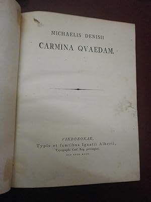 Michael Denis : Carmina quaedam.