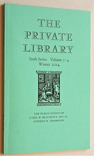 The Private Library Sixth Series Volume 7:4 Cyril Beaumont