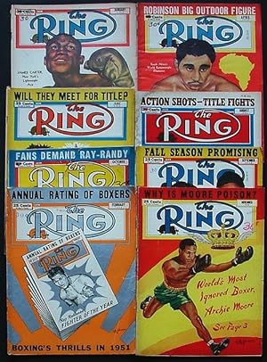 The Ring. World's Foremost Boxing Magazine: January, February, April, June, August, September, Oc...