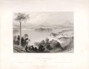 Lake Memphremagog: near Georgeville. (B&W engraving).