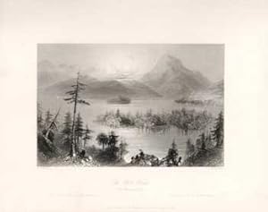 The Owls Head: Lake Memphremagog. (B&W engraving).