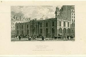 Chateau D'Eau. Vers Palais Royal. (B&W engraving).