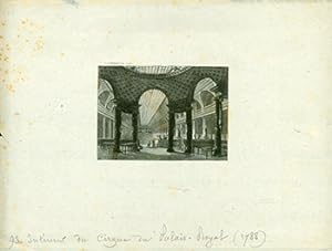 Cirque du Palais - Royal 1788. (B&W engraving).