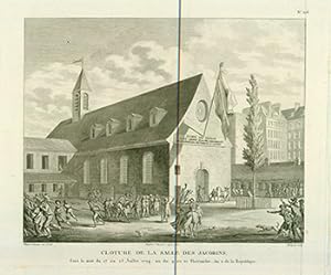 Cloture de la Salle des Jacobins. (B&W engraving).