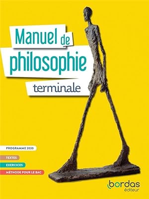 manuel de philosophie ; terminale ; livre élève (édition 2020)