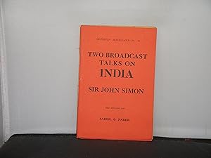 Two Broadcast Talks on India Criterion Miscellany No 18